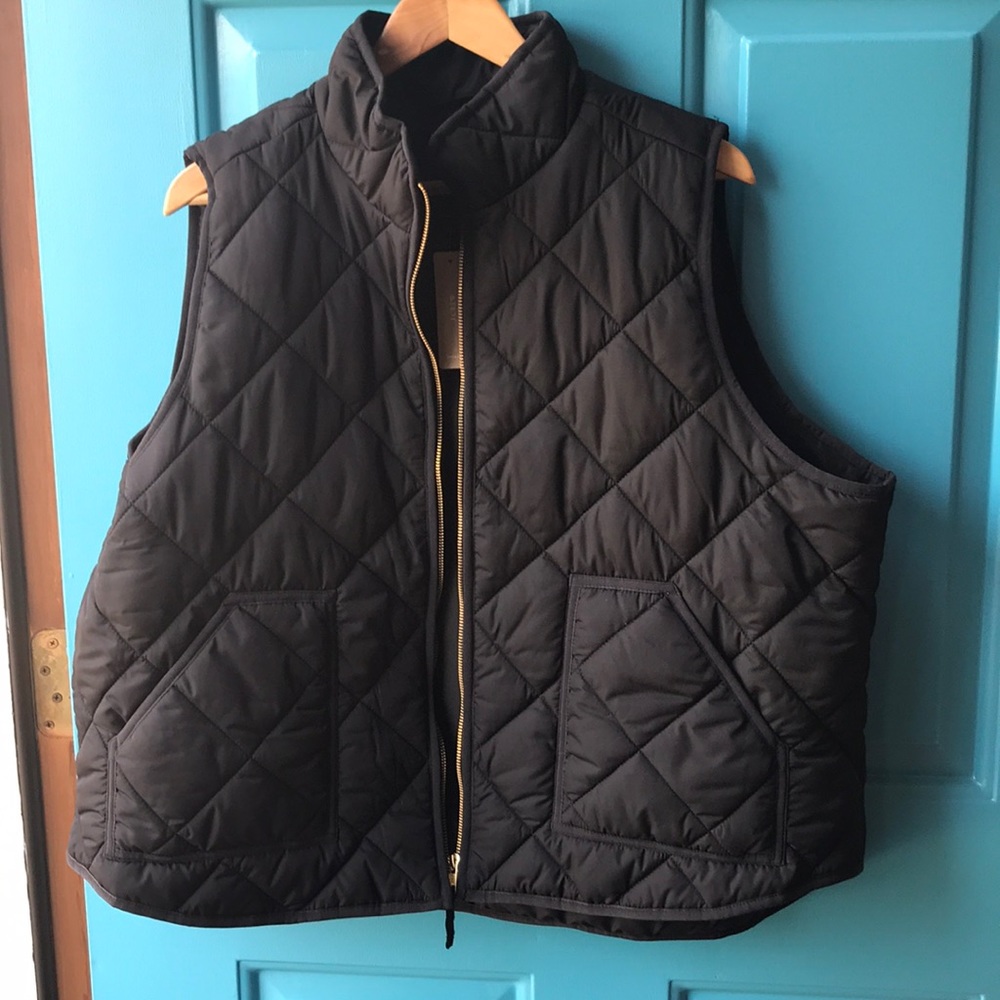 J. Crew mercantile zip front vest